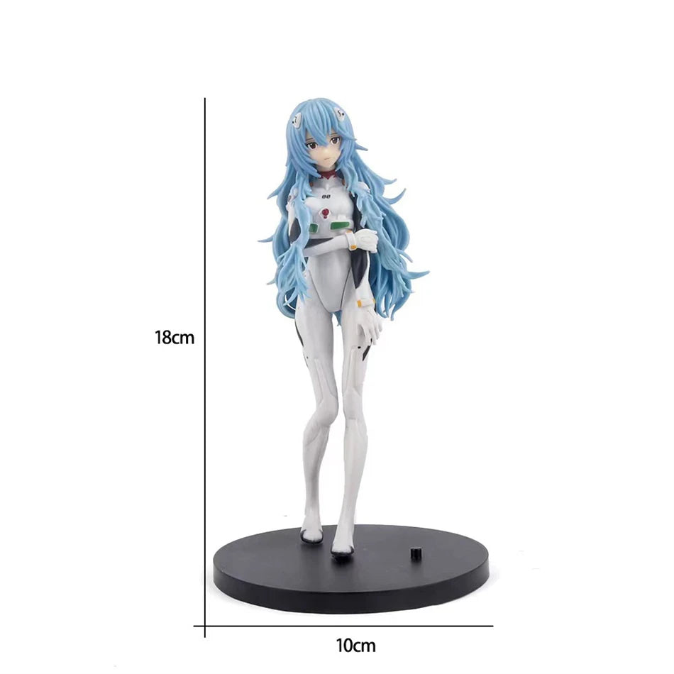 Hot Genesis Evangelion Anime Figure EVA Ayanami Rei Asuka Two-Dimensional Model Chassis Desktop Ornament Gift Doll Toys