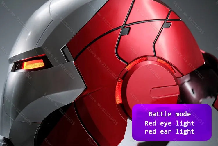 Iron Man Helmet Mk5 Electric Voice Activated Control Wearable Mask 1:1 Automatic Opening Closing Model Figure Adult Toy Gift
