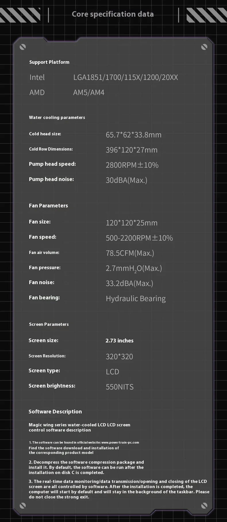 X-GAMERX S360  White/Black ARGB All-In-One LCD SCREEN AIO LIQUID COOLE Water Cooling Radiator 5V 3PIN ARGB Fan CPU Liquid Cooler