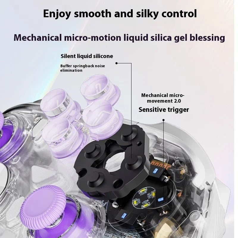 AOLION K20 Wireless Gaming Controllers TMR Joystick Replaceable Magnetic Shell Gamepads Custom For PC NS2 Steam Gamer Gfits