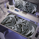 Strata Liquid Mousepad Large Gaming Keyboard Extended Pads Purple and Black Mouse Mat Topographic Mouse Pad PC cabinet Deskmat