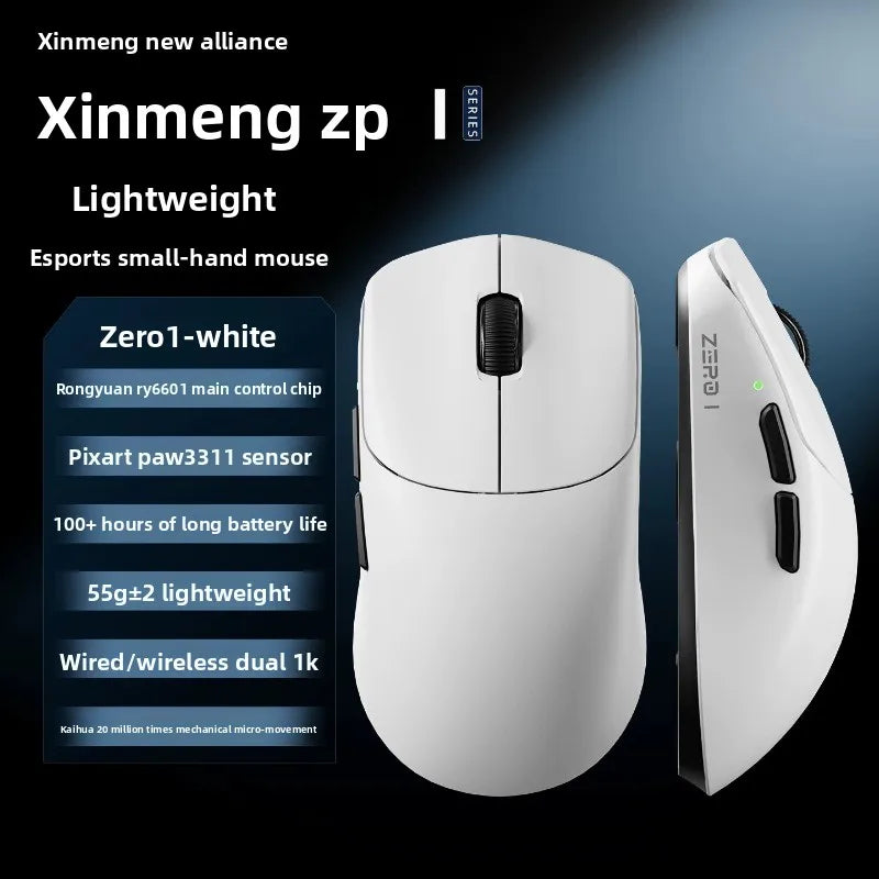 Xinmeng ZERO1 Lightweight Wireless Gaming Mouse | Tri-Mode, Low Latency & Long Battery Life