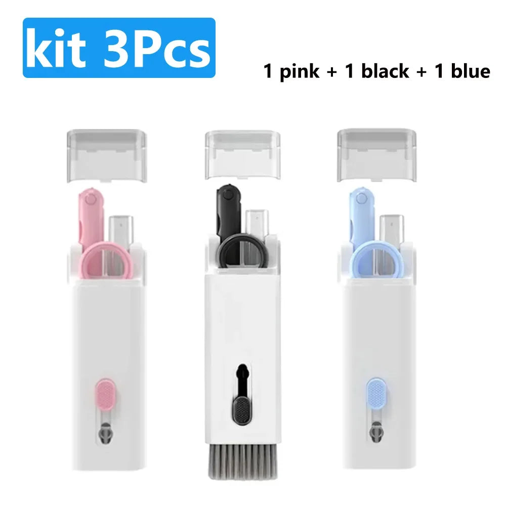 7-in-1 Keyboard Cleaning Kits Airpods Cleaner Headset Cleaner Pen Laptop Screen Cleaning Bluetooth Earphones Cleaning Kit