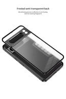 Aluminum Alloy Bumper Frame Magnet Closed Metal Matte Back Cover For Google Pixel 7 Pro 7A 8 Pro 8A Pixel 9 Pro XL Phone Cases