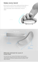 Ergonomic Mouse Pad Wrist Pad Silicon Gel Non-slip Streamline Wrist Rest Support Mat Computer Mousepad for Office Gaming PC