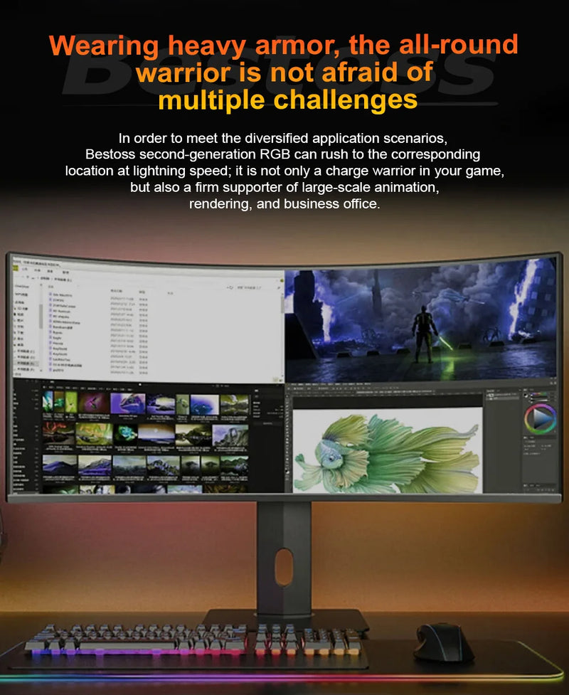 Bestoss Memoria RAM DDR4 RGB 8GB 16B 32GB 3200MHz DIMM RAM Desktop Memory Gaming High Performance