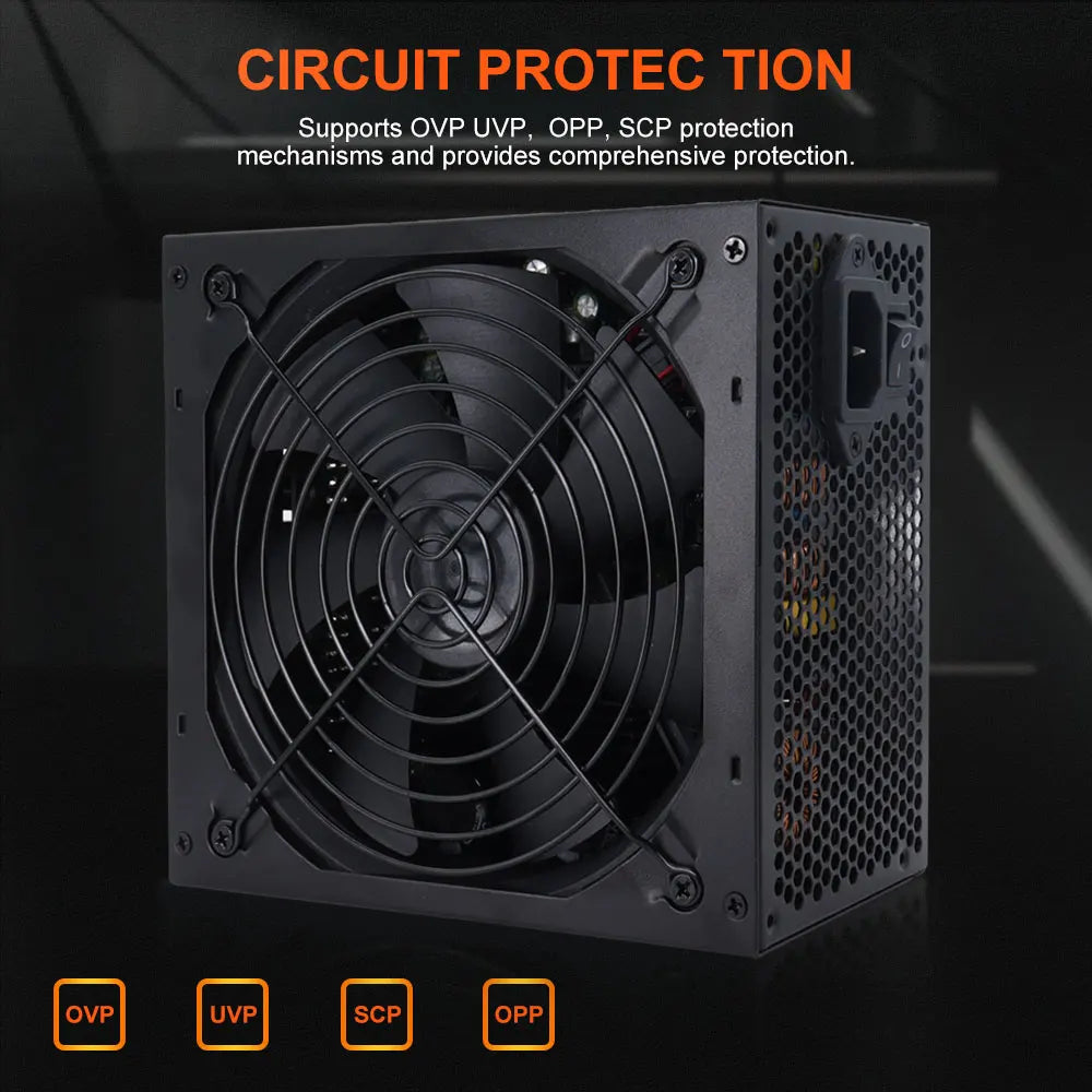 1PC 750w 110V/220V Full Module PC Power Supply Active Gold 80 Plus 24pin ATX New Fonte PFC Gamer Source Gaming PC Power Supply