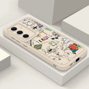 Travel Map Pattern TPU Case For Samsung Galaxy S25 Edge S22 S23 Ultra S24 FE A56 A36 A26 A55 A16 A15 A35 A25 A54 5G Phone Cover