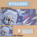 Anime Game Furina Neuvillette Mavuika Wanderer Raiden XXL Large Genshin Impact Mouse Pad Non-slip Keyboard Desk Mat Mousepad