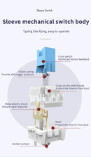 AJAZZ AK680 Gaming Mechanical Keyboard ABS Keycap 68 Keys Wired Wireless Bluetooth Keyboard Hot Swap Custom Gasket for Pc Laptop