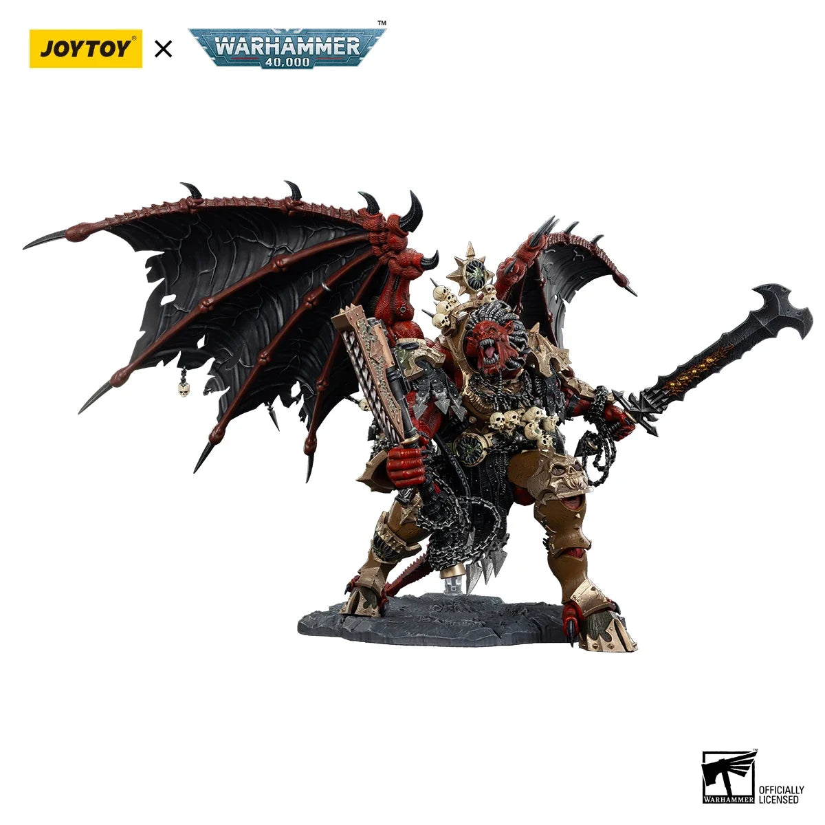 [Pre-Order] JOYTOY Warhammer 40,000 1/18 Action Figures World Eaters Angron, Daemon Primarch of Khorne Model Boy Toy