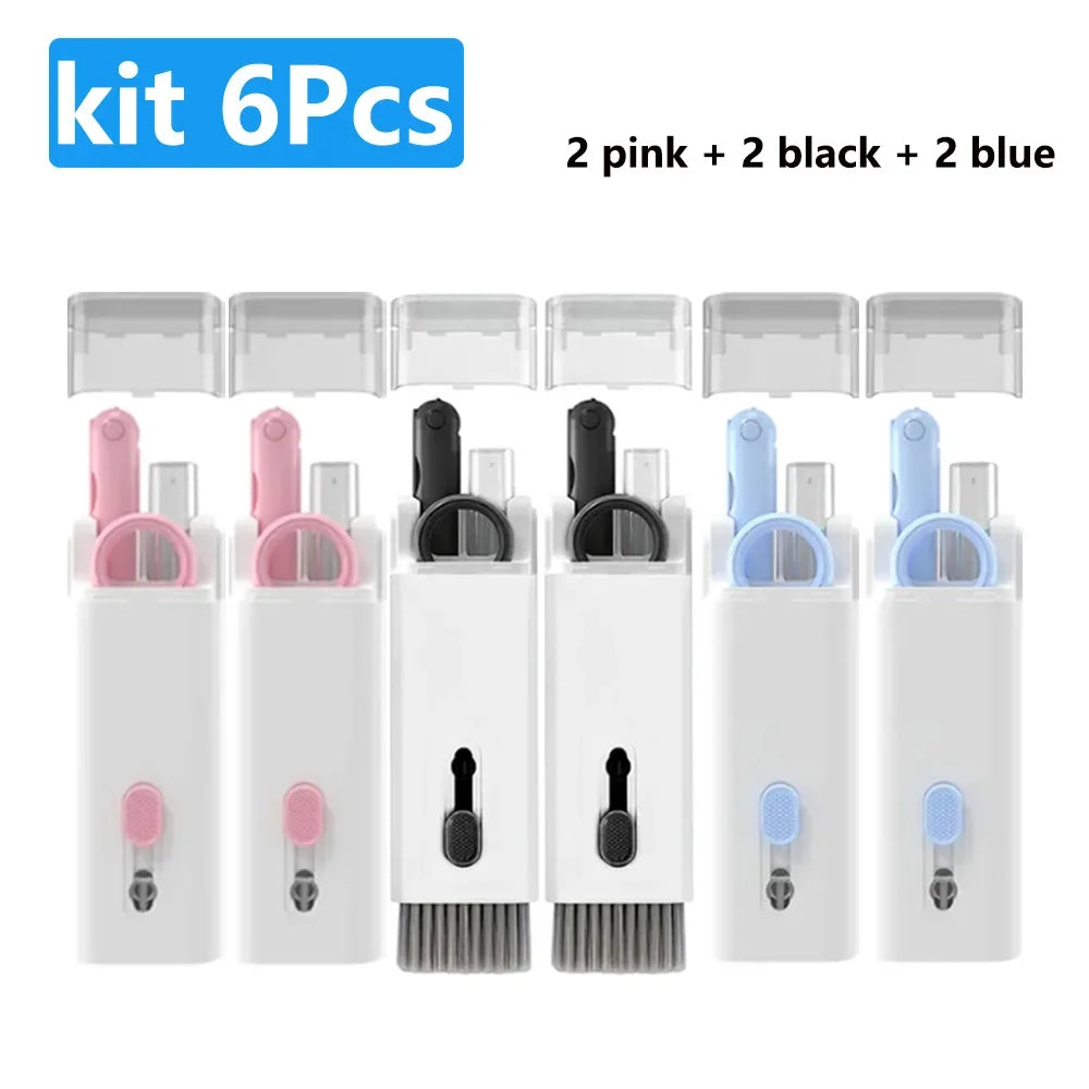 7-in-1 Keyboard Cleaning Kits Airpods Cleaner Headset Cleaner Pen Laptop Screen Cleaning Bluetooth Earphones Cleaning Kit