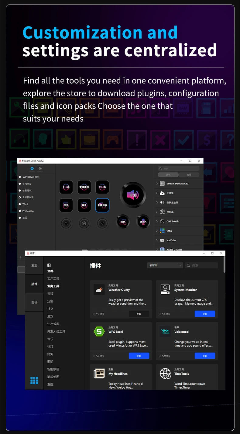 Ajazz  AKP03E Programmable Macro Keyboard 12 Keys Mechanical Gaming Keyboard Custom Button Mini Keyboard For Multiple Scenario