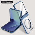 With Tempered Glass Protective Phone Case For Samsung Galaxy Z Flip7 flip 7 Spring Hinge All-inclusive Camera protect Cover