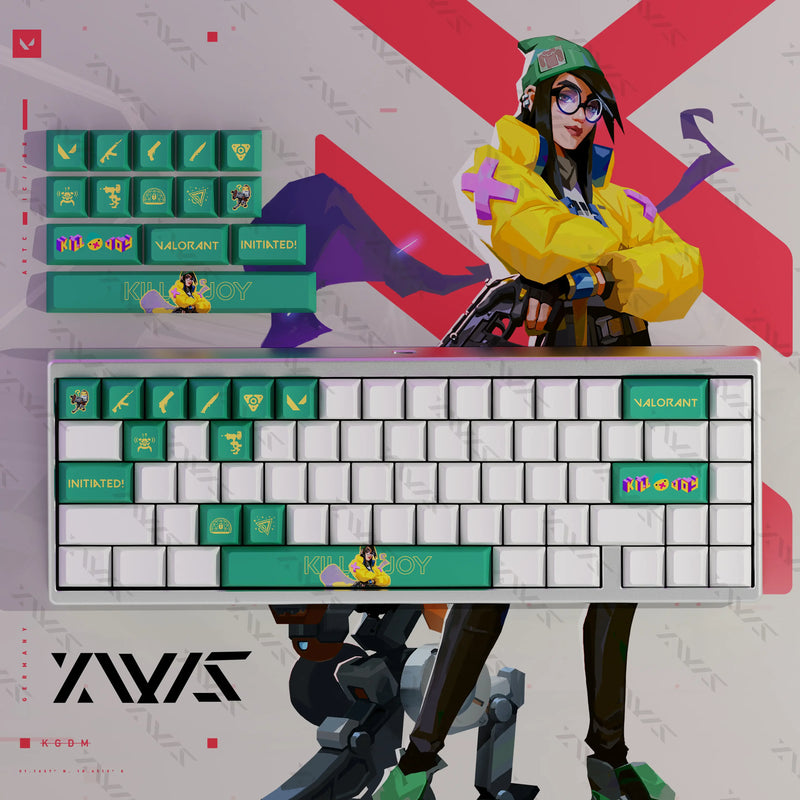 Valorant iso/clove Keyboard Keycaps Cherry Profile Keycap PBT Custom Gaming Key Caps for Mechanical Keyboards Accessories Gifts