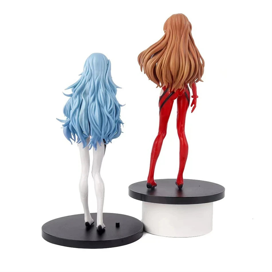 Hot Genesis Evangelion Anime Figure EVA Ayanami Rei Asuka Two-Dimensional Model Chassis Desktop Ornament Gift Doll Toys