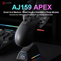 AJAZZ AJ159 APEX Mouse Tri Mode Wireless 8K PAW3950 Sensor Low Latency Gaming Mouse Charge Base Customize Lightweight Pc Gamer