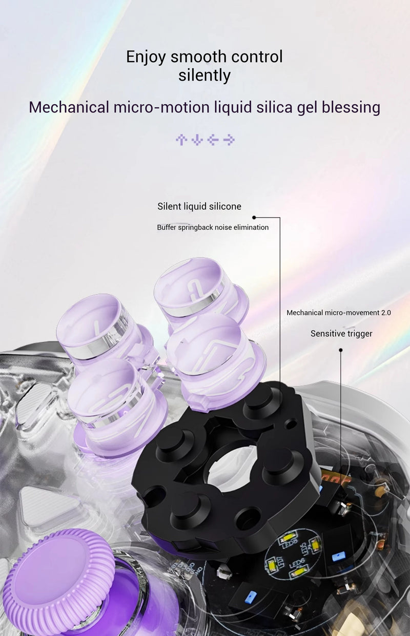 AOLION K20 Wireless Gaming Controllers TMR Joystick Replaceable Magnetic Shell Gamepads Custom For PC NS2 Steam Gamer Gfits