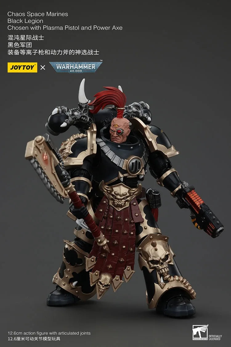 JOYTOY Warhammer 40K Chaos Space Marines Black Legion Chosen Action Figures Doll Collection Decoration Gift Original Model