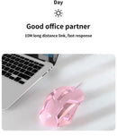 Carpbaba G3 Wired Game Mouse Mute Pink Mechanical E-sports Girl Lovely Art Portable Office Household For MacBook Laptop PC Gamer