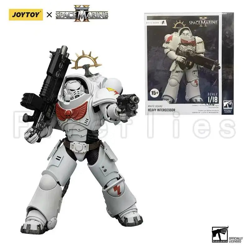 1/18 JOYTOY Action Figure 40K Game Edition Ultramarines Imperial Fists Blood Angels Heavy Intercessor Anime Model Toy