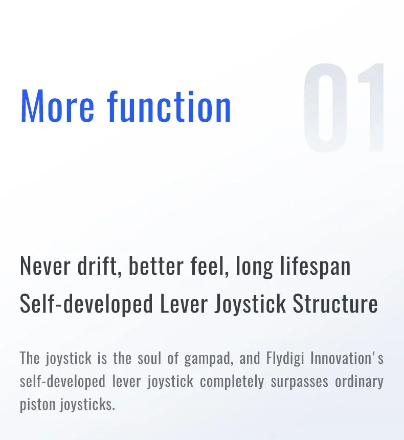 Flydigi Direwolf 3 Gamepad Wireless Bluetooth Gaming Controller Support NS PC TV iOS Android  Lever Joystick Game Handle