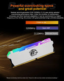 Bestoss Memoria RAM DDR4 RGB 8GB 16B 32GB 3200MHz DIMM RAM Desktop Memory Gaming High Performance