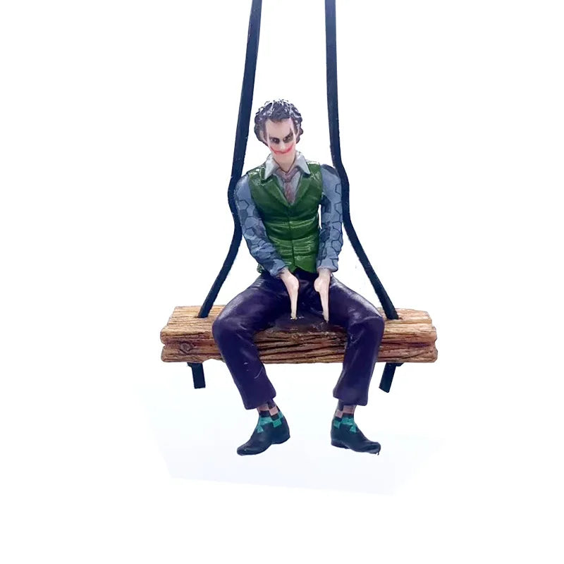 Marvel Deadpool Car Rearview Mirror keyclain Reading Deadpool Car Pendant Mini Model Toy Action Figure New Hot Christmas Gift