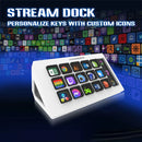 Visual Stream HAISEEN Dock Keyboard LCD Button 15Keys Live Content Creation Controller Customizable Windows/MacOS/Android/iOS
