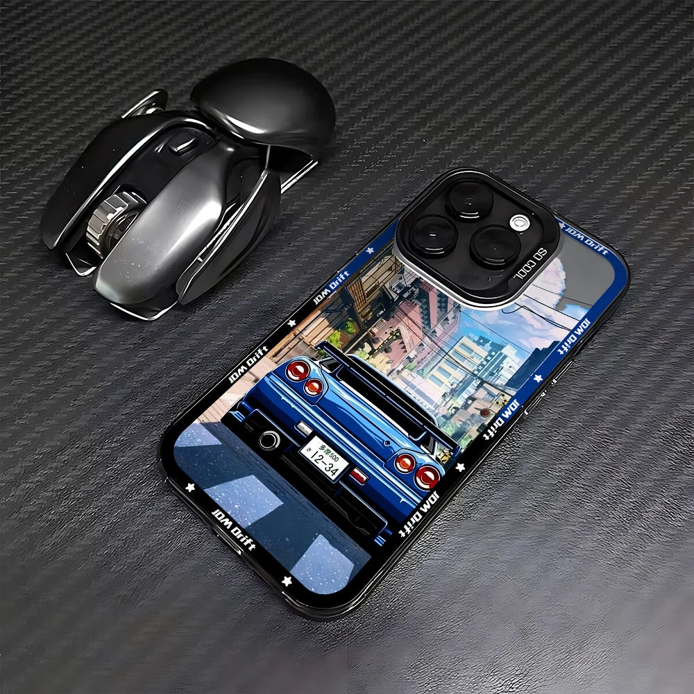 Tokyo Sports Racing JDM Drift Car Phone Case For iPhone 16 15 14 13 12 11 mini Pro Max X XR XSMAX 8 7 Plus Anti Fall Matte Cover