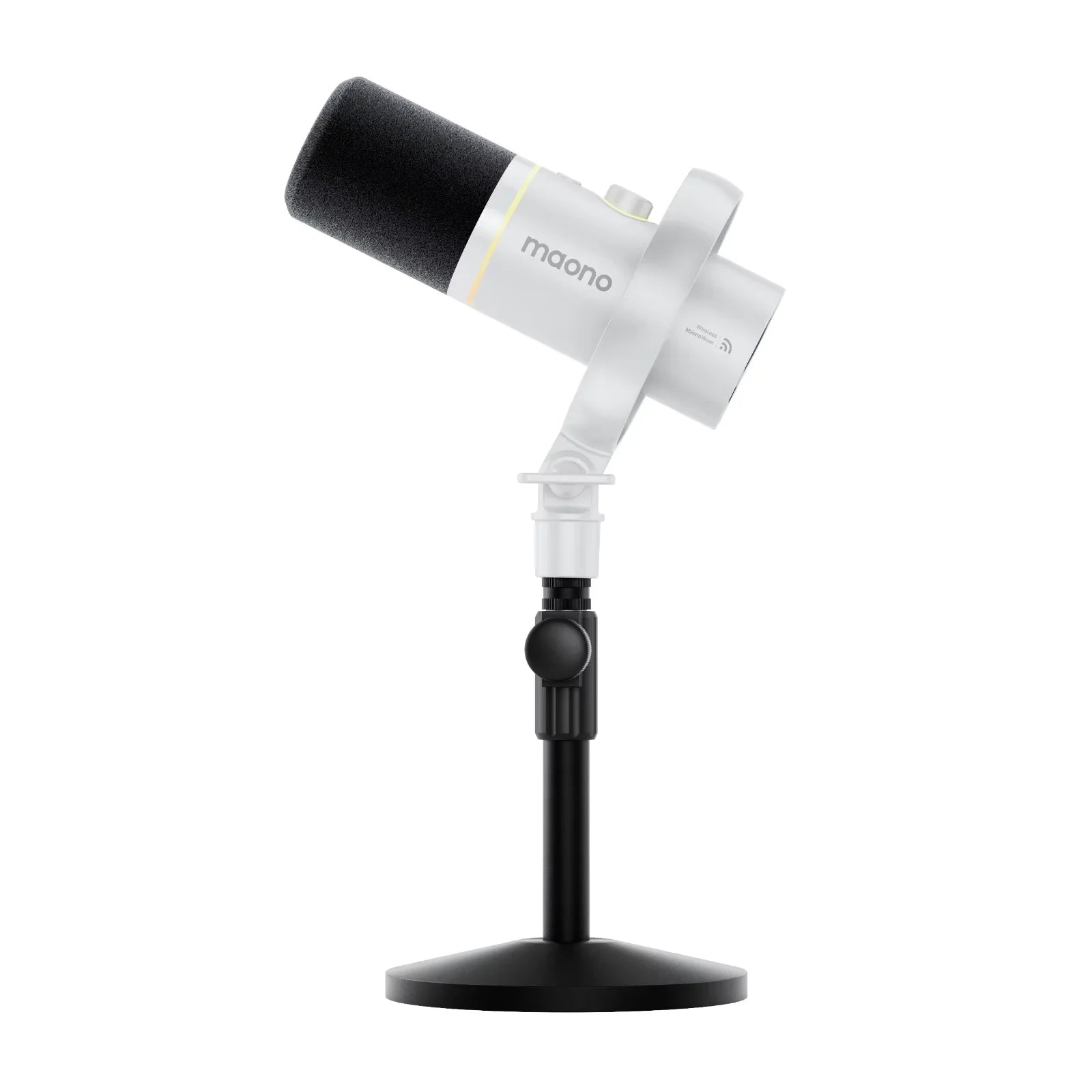 Maono PD200WS Hybrid | Wireless XLR/USB Dynamic Microphone | 60H Battery, Boom Arm & MaonoLink Bundle