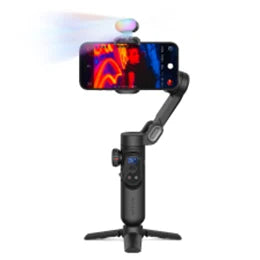 AOCHUAN Mini RGB Magnetic Fill Light 3-stop Brightness 7 Color Adjustment Gimbal LED Video Photography Light for Phone Selfie