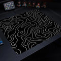 Fluid Mouse Pad Large Square Computer Office Game Table Mats Rubber Anti-slip Mousepads Small Decor Desk Pads Multiple Sizes