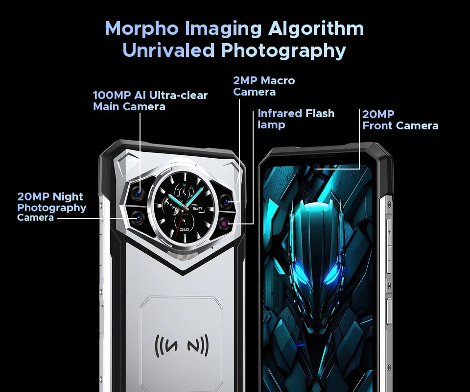 World Premiere DOOGEE S200 5G Rugged Phone 6.72" 120Hz Display 12GB RAM 256GB ROM 100MP AI Main Camera 10100mAh Android 14 NFC