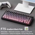 AULA F75 Wireless Game Mechanical Keyboard RGB Customized 75% Layout Side-engraving Gasket Mounted PBT Gradient Keycaps Keyboard