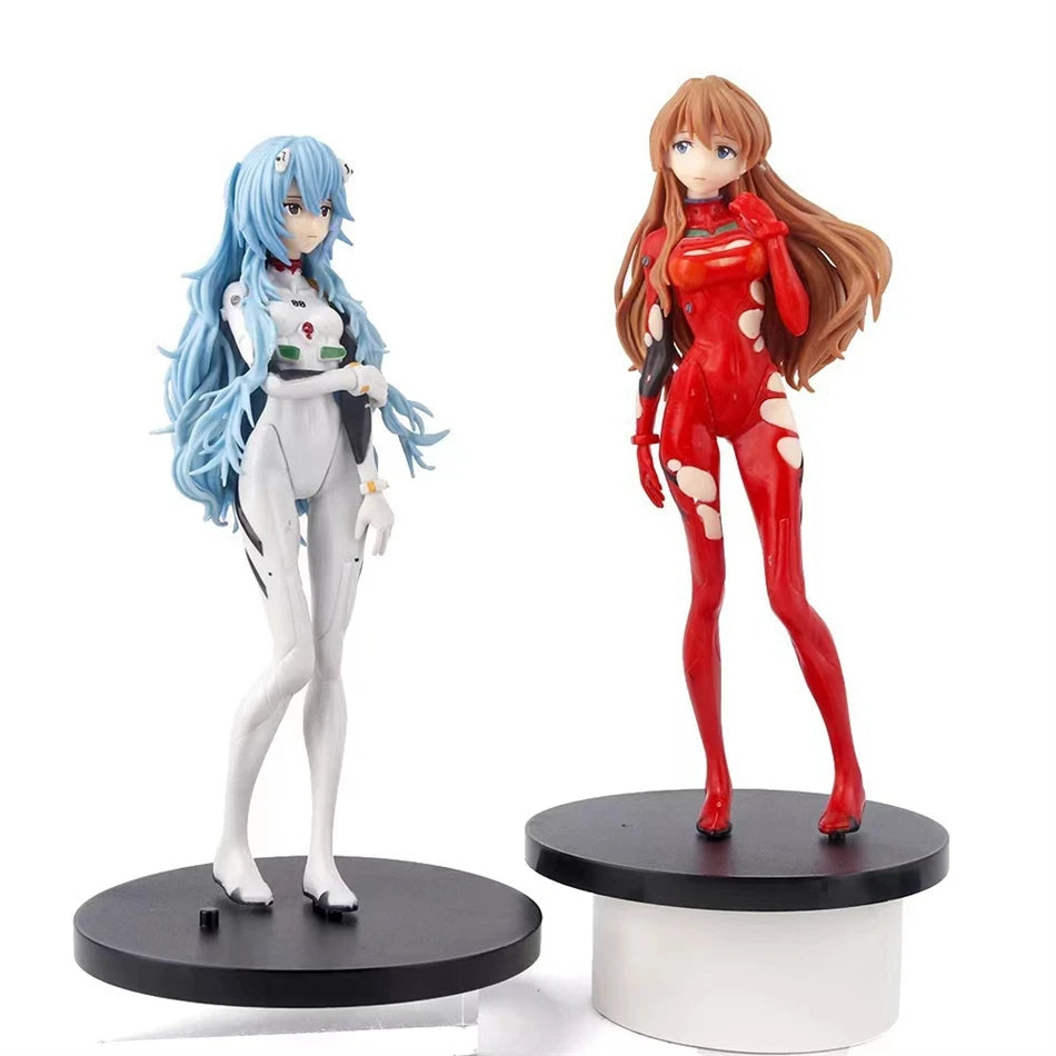 Hot Genesis Evangelion Anime Figure EVA Ayanami Rei Asuka Two-Dimensional Model Chassis Desktop Ornament Gift Doll Toys