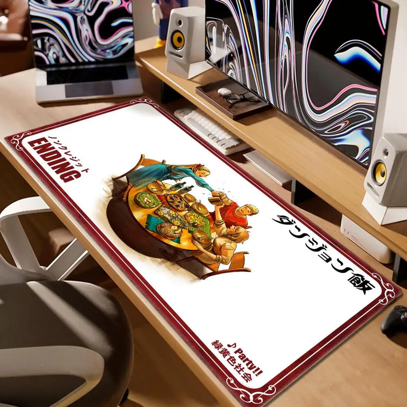 Delicious In Dungeon Mousepad 80x30cm XL Lockedge Office Computer Desk Mat Table Keyboard Big Mouse Pad Laptop Cushion Bedroom