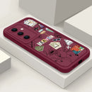 Travel Map Pattern TPU Case For Samsung Galaxy S25 Edge S22 S23 Ultra S24 FE A56 A36 A26 A55 A16 A15 A35 A25 A54 5G Phone Cover