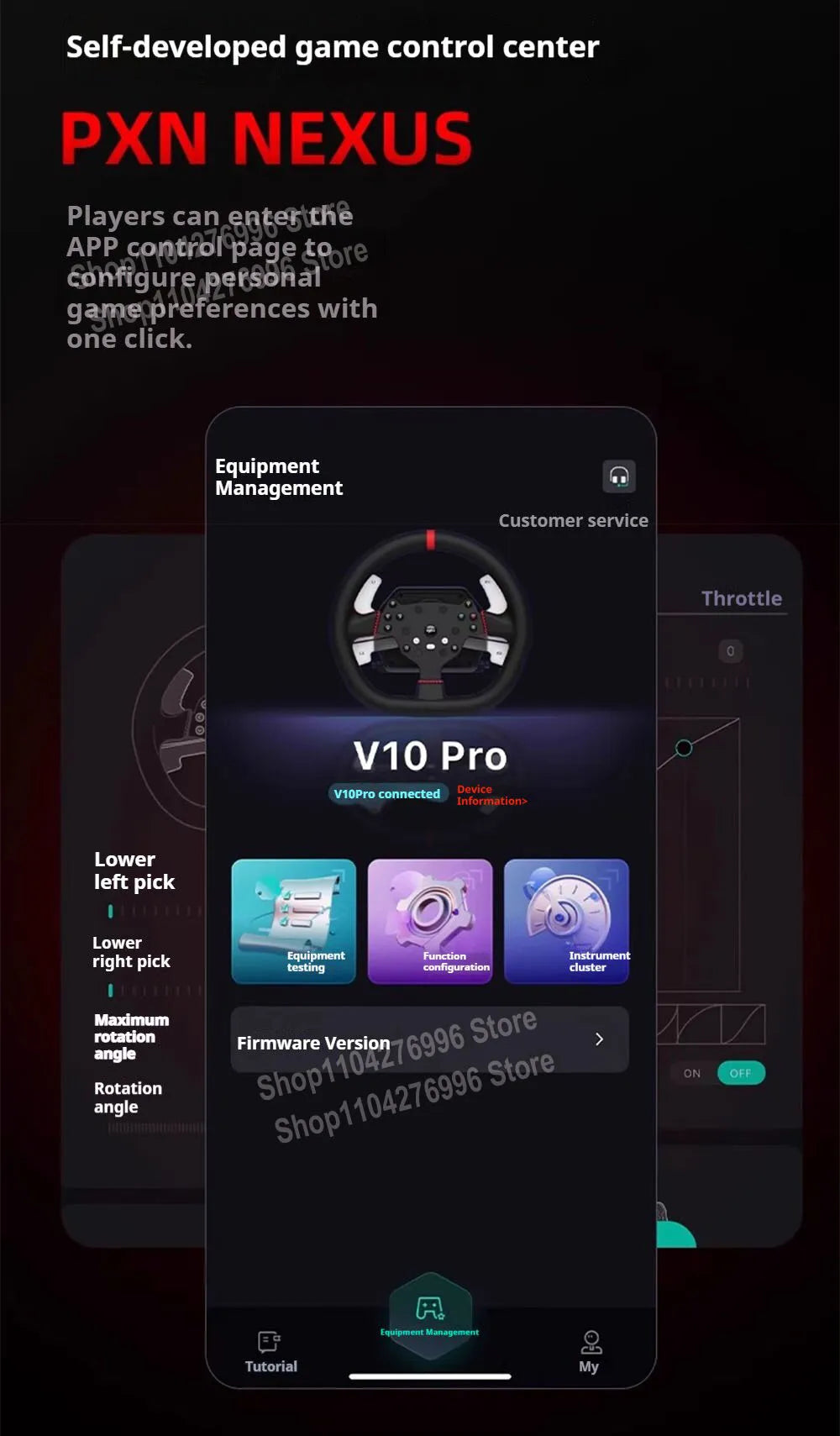 PXN V10 PRO Direct Drive Racing Simulator Game Steering Wheel Euro Truck 2 For PC/Xbox/PS