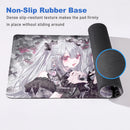 Anime Kawaii Girls PC Gaming Mouse Pad Pink Best Friend Computer Office Accessories Large Gamer Non-slip Keyboard Expansion Pads