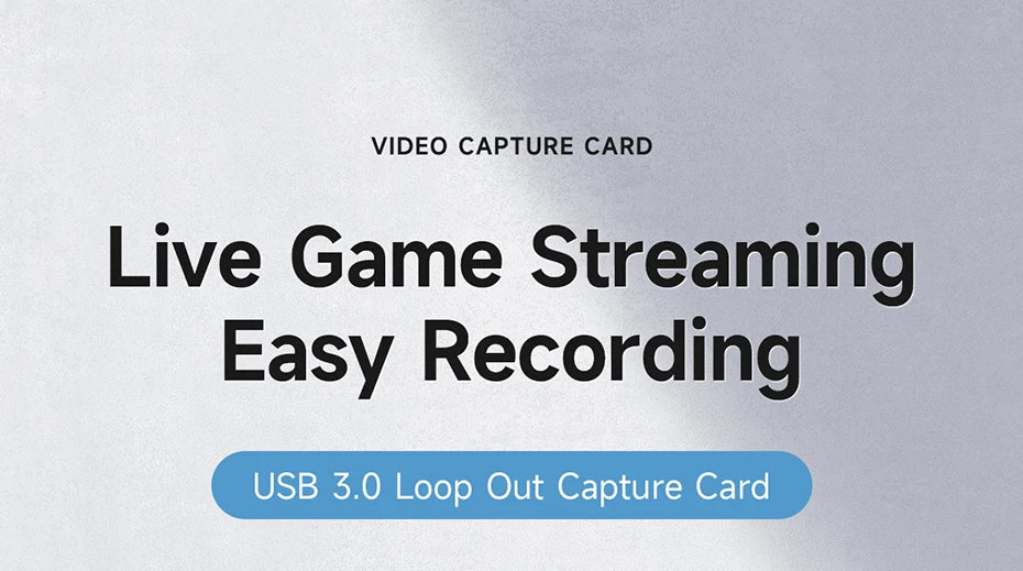 Hagibis 4K HDMI-Compatible Video Capture Card Loop Out for Game Recording Live Streaming 1080P Grabber MS2131 for PS4/5 Switch