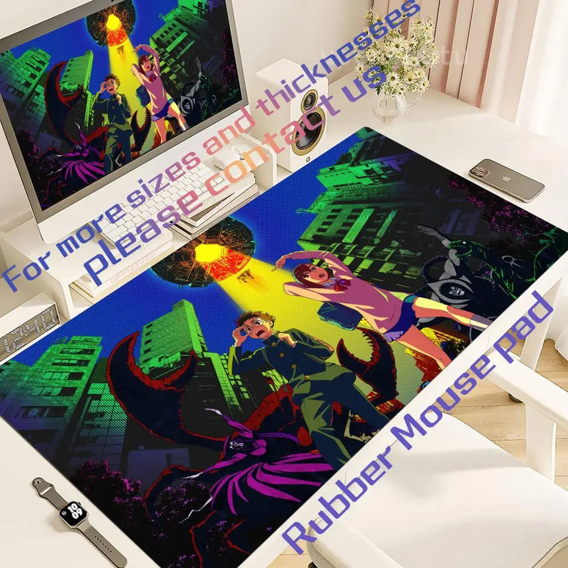 Dandadan Ayase Momo Okarun Takakura Ken Mouse pad Table Mat Gaming XXL Anime Dan da dan Mousepad Keyboard Carpet Desktop Mat