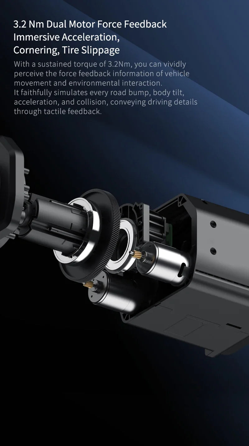 PXN V99 Racing Wheel Simulator Gaming Steering Wheel 3.2Nm Force Feedback For PC Windows 7/8/10/11,PS4,Xbox One,Xbox Series X/S