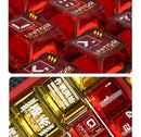 Anime Keycap Set PBT Five-sided Sublimation Ergonomic Original Height Asuka Langley Soryu Mechanical Keyboard Translucent Keycap