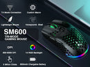 SM600 3-Mode Connection Wireless Gaming Mouse Ergonomic Design Rechargeable Mice Macro Software Zero Latency