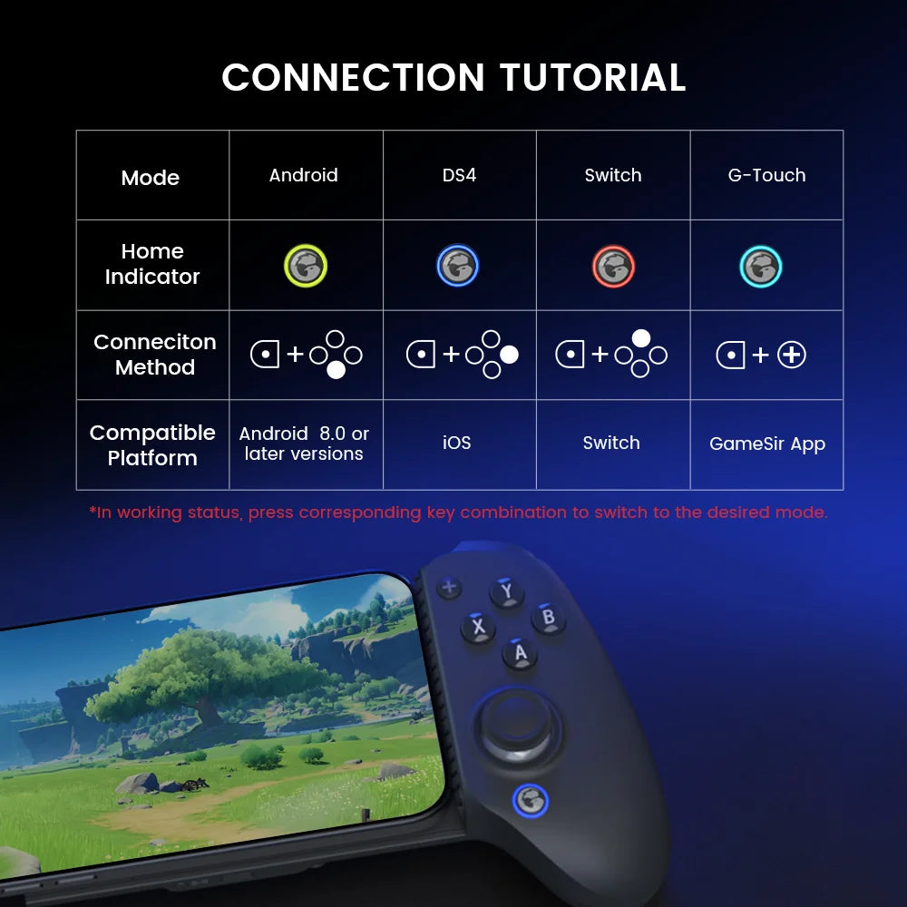 Gamesir G8 Plus Android Controller Manette Smartphone Phone Controle Mando para Móvil Celular Bluetooth Gamepad for Tablet PC