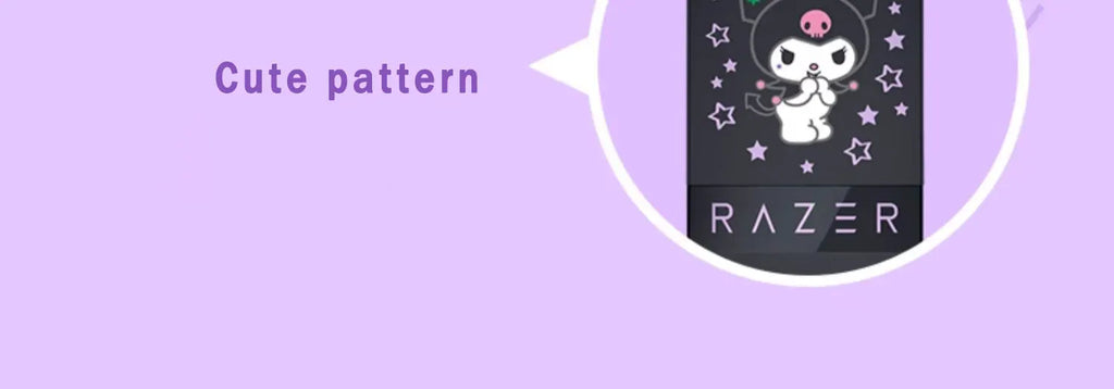 Razer Sanrio Kuromi Edition Kraken V3 X Wired USB Headset with HyperClear Cardioid Microphone and TriForce 40mm Drivers