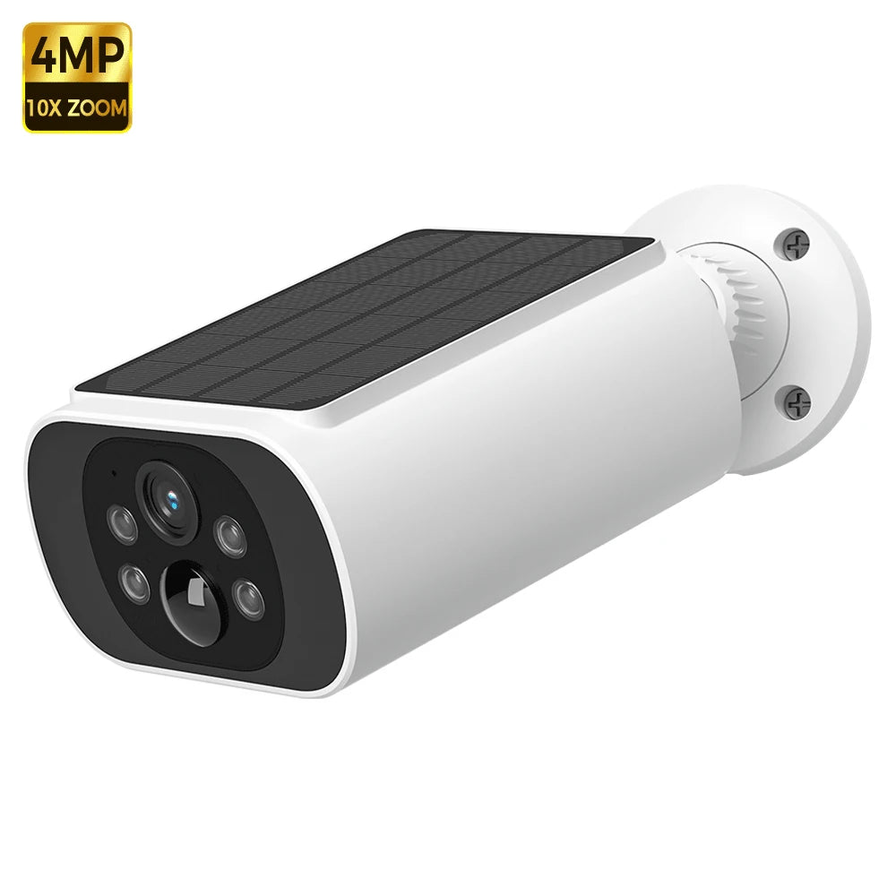 Solar Camera WIFI Outdoor Wireless Security Cam 2.5K Ultra Standby Time PIR Smart Light Color Night Vision AI Detect Battery Cam