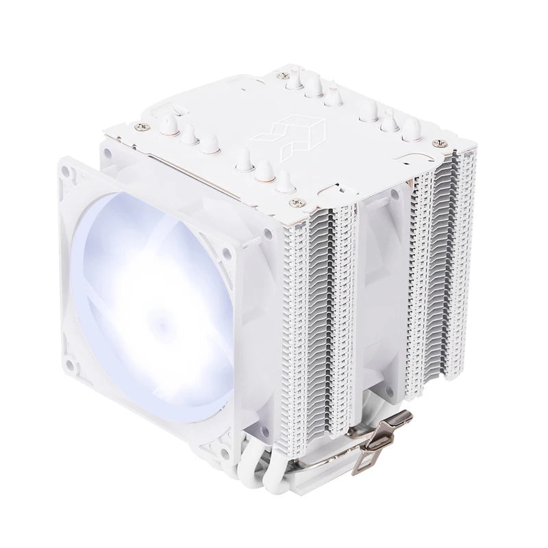 Z135 All White CPU Cooler With 6 HeatPipes Support 1700/1200/115x/AM4 Efficient 4Pin PWM ARGB Fan Quiet Ventilador Radiator