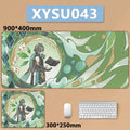 Anime Game Furina Neuvillette Mavuika Wanderer Raiden XXL Large Genshin Impact Mouse Pad Non-slip Keyboard Desk Mat Mousepad